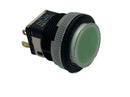 NKK LB16WKG01-5F-JF Pushbutton Switch LED Green 28VDC - Maverick Industrial Sales