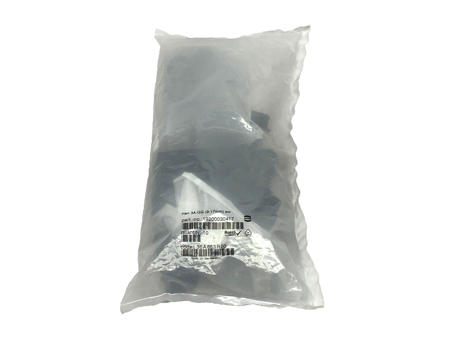 Harting 19200030417 Cable Gland Connector Hood Han 3A-GG 9-17mm PACKAGE OF 10 - Maverick Industrial Sales
