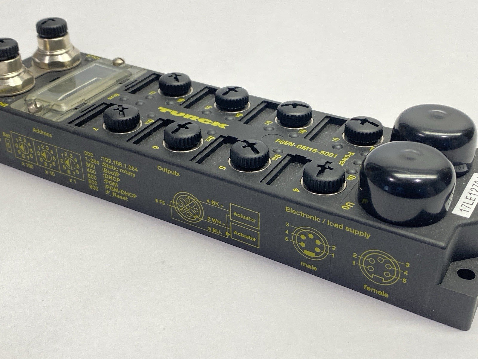 FGEN-OM16-5001 | Turck Multiprotocol I/O Module For Ethernet 16 Outputs 6825430 - Used - Maverick Industrial Sales