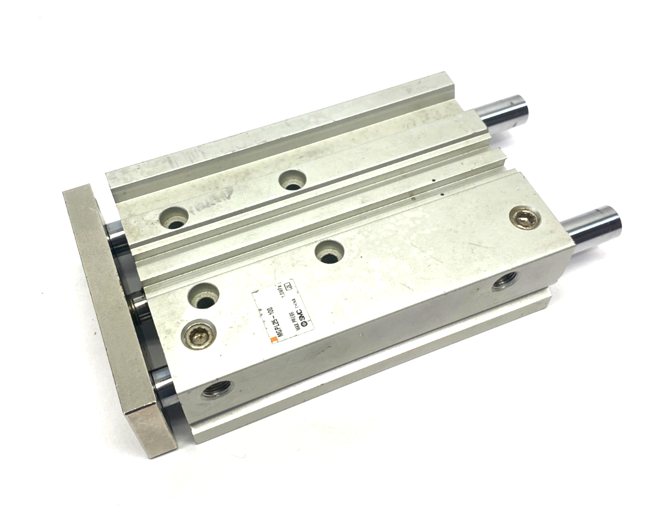 SMC MGPL25-100 Compact Guide Cylinder, Ball Bearing, 100mm Stroke - Maverick Industrial Sales