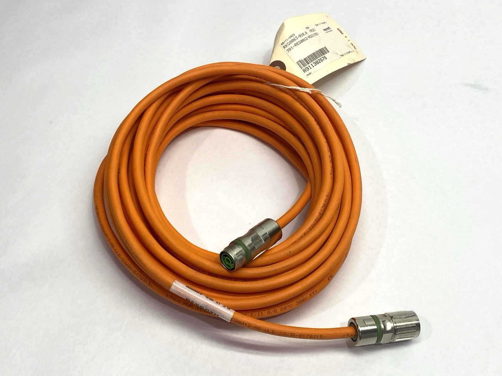 Rexroth R911382676 Double-Ended Encoder Cable 10m RKG0063/010,0 - Maverick Industrial Sales