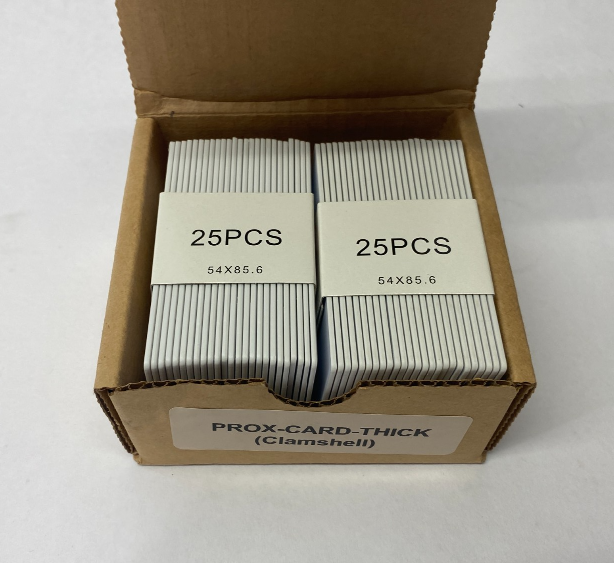 ZKTeco 125KHz Proximity Cards, Thick, Clamshell, BOX OF 50 - New – Open box - Maverick Industrial Sales