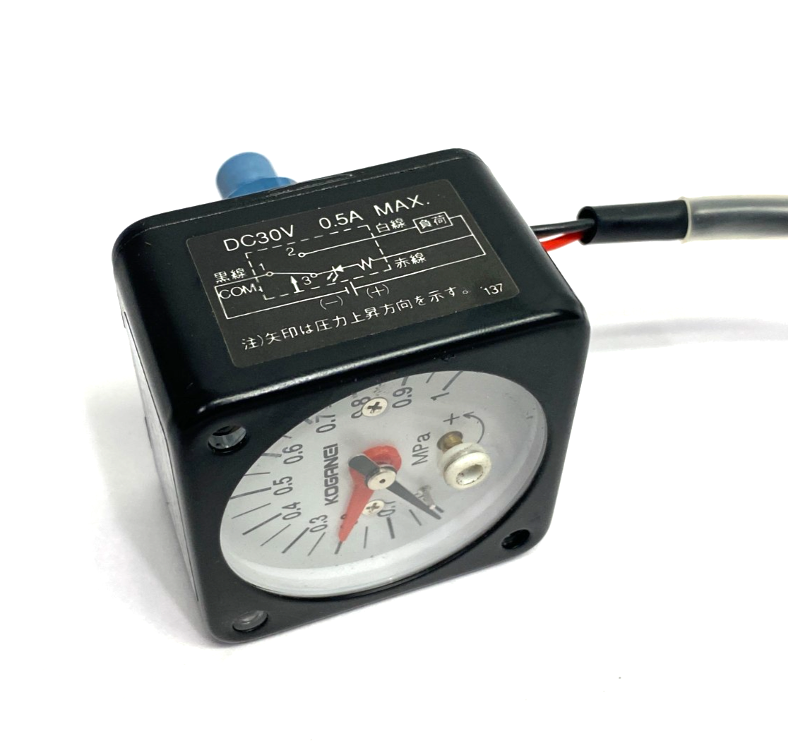 Koganei GS1-50-DL Pressure Gauge w/ Built-in Switch 0.1~0.83MPa - Maverick Industrial Sales