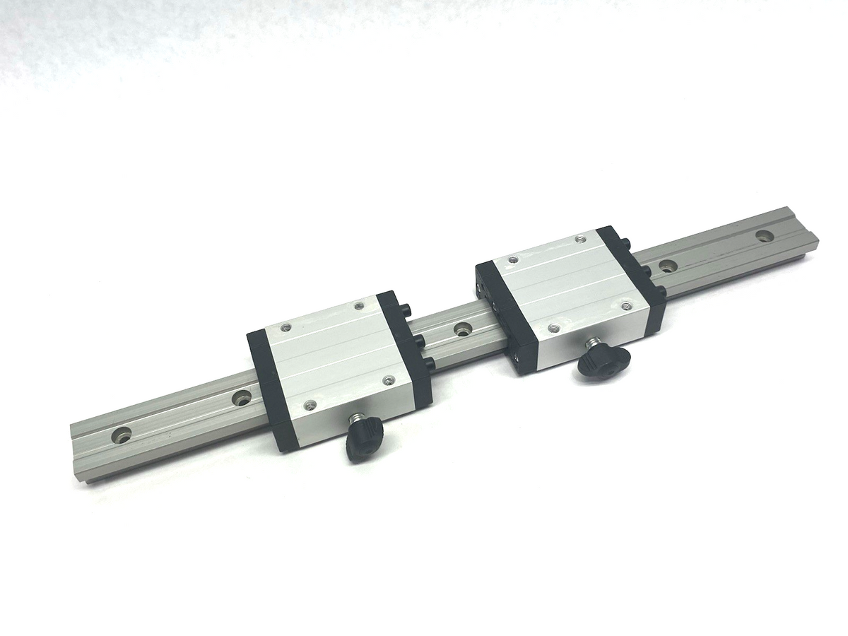 igus TW-01-20-HKA drylin® T Standard Carriage 2x with Hand Clamp, 16-1/8" Rail - Maverick Industrial Sales