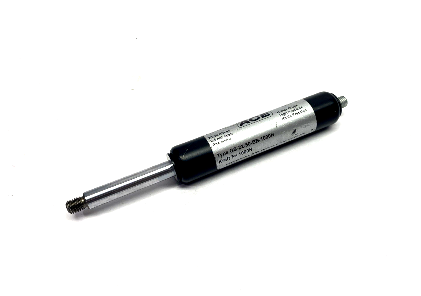 GS-22-50-BB-1000N | Ace Controls Industrial Gas Spring 292 Lb. Force