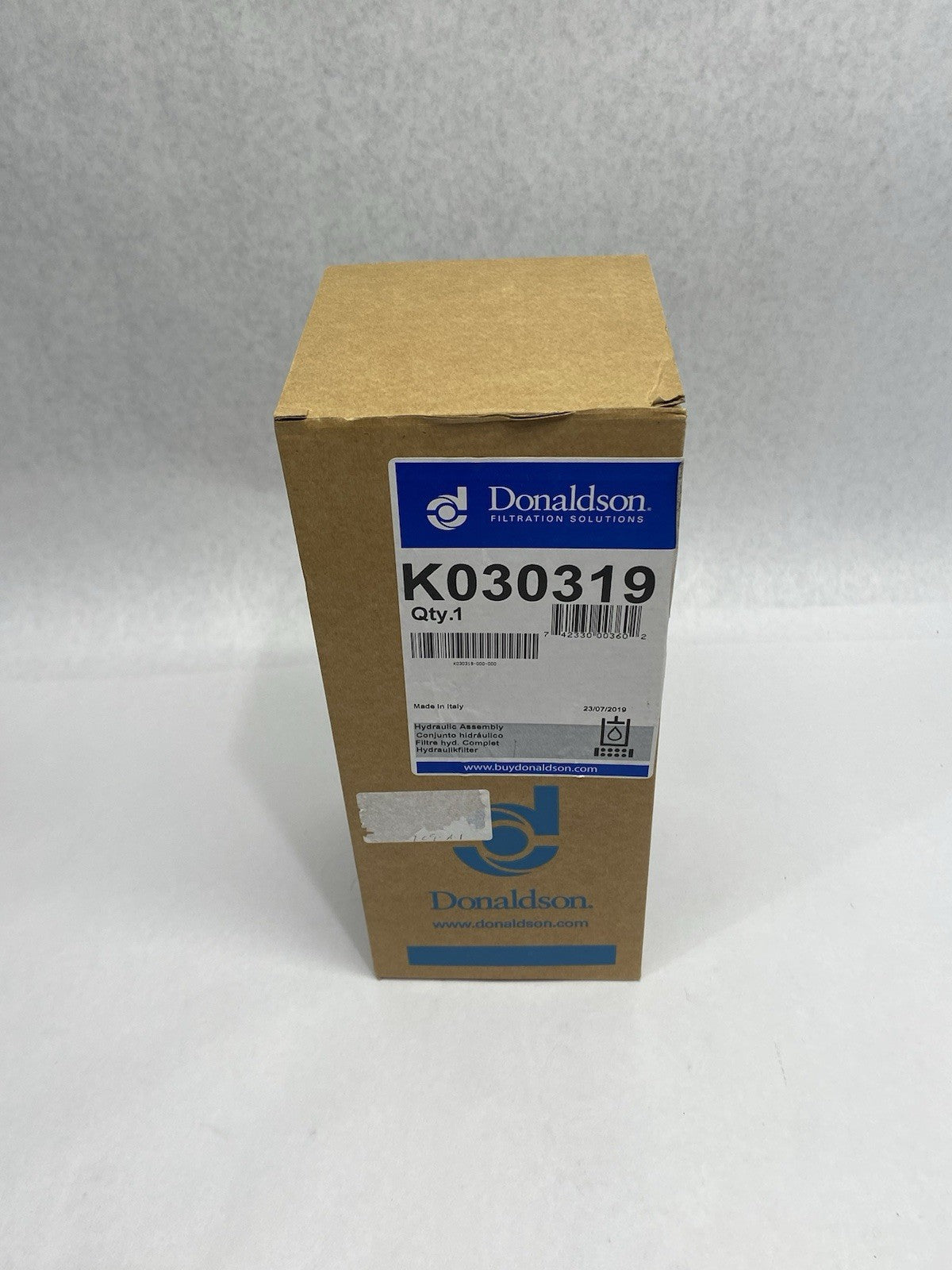 K030319 | Donaldson Hydraulic Filter Assembly, 3/4-16 UN Inlet Size, 20mm Outlet - New – Open box - Maverick Industrial Sales