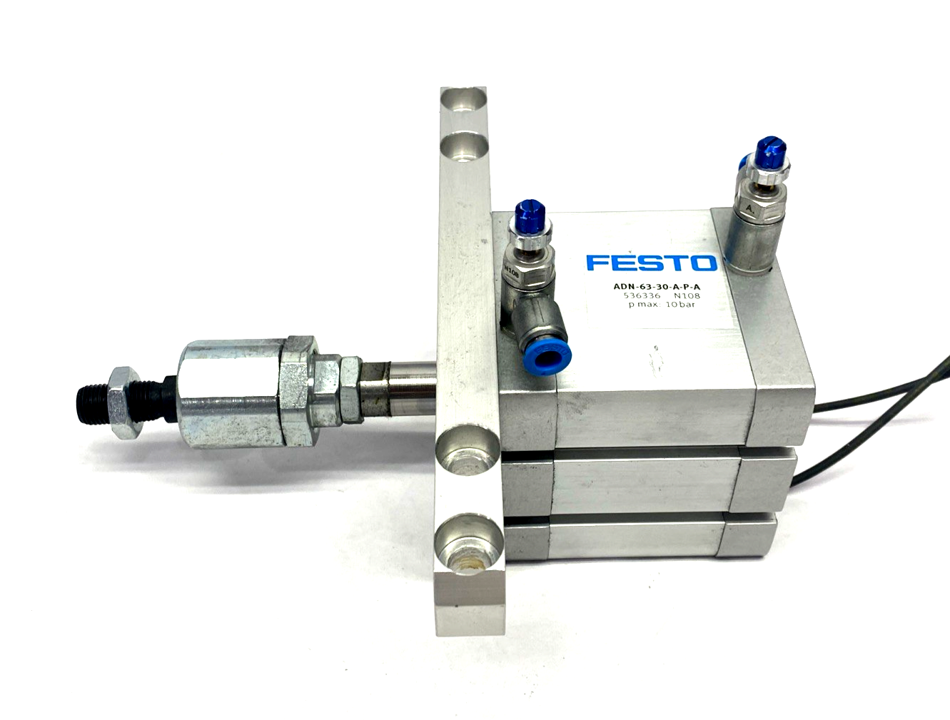 Festo ADN-63-30-A-P-A Pneumatic Cylinder 63mm Bore 30mm Stroke 536336 - Used - Maverick Industrial Sales