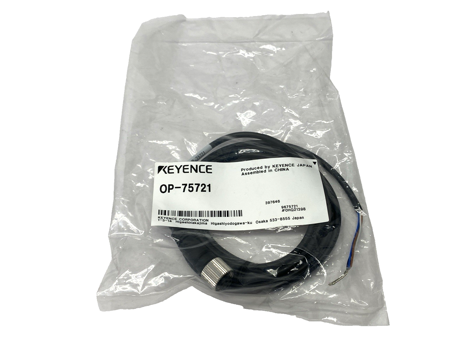 Keyence OP-75721 Single-Ended Connector Cable M12 - Maverick Industrial Sales