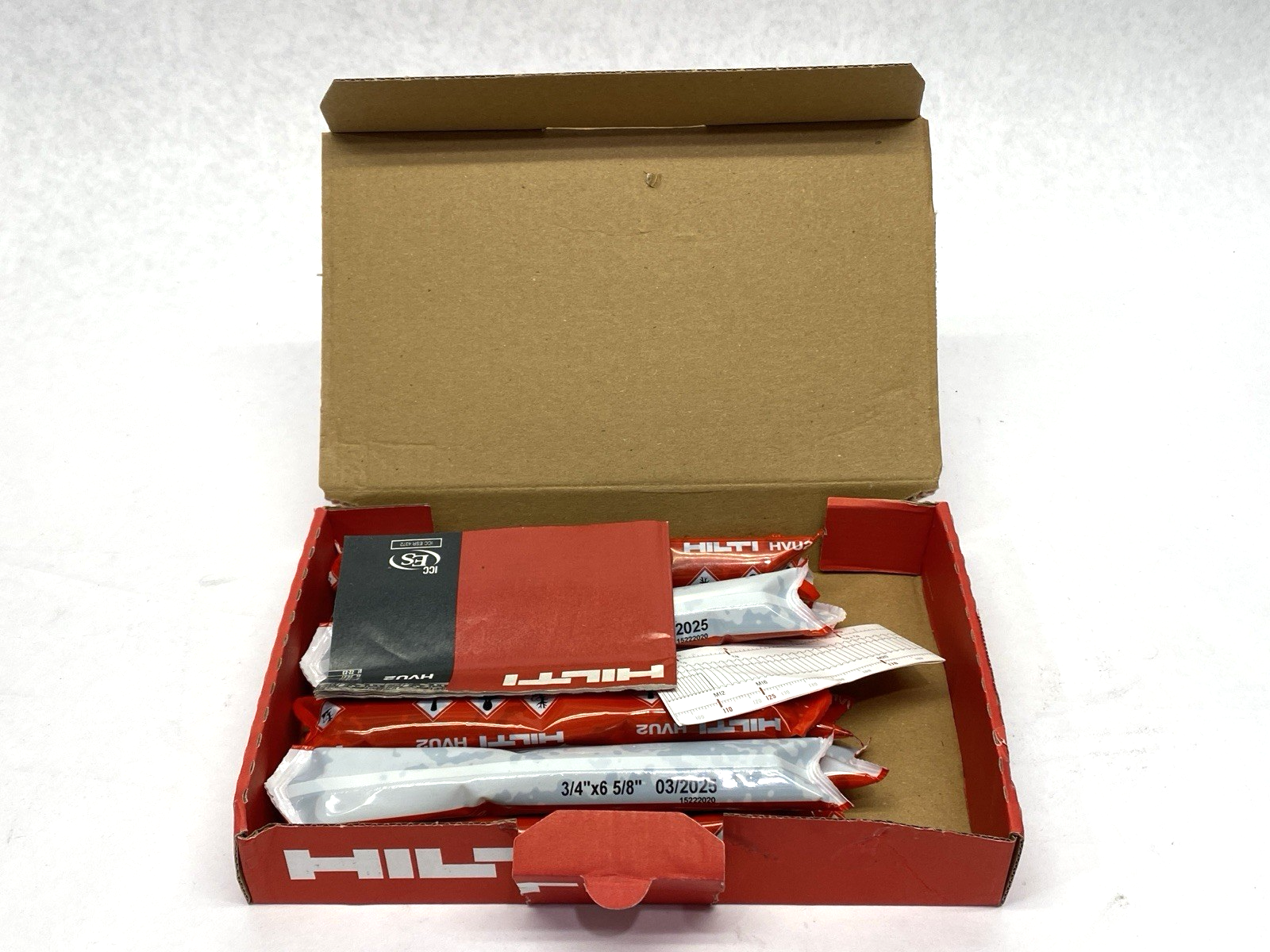 Hilti HVU2 3/4" x 6-5/8" Adhesive Capsule 2234723 PACKAGE OF 10 - Maverick Industrial Sales