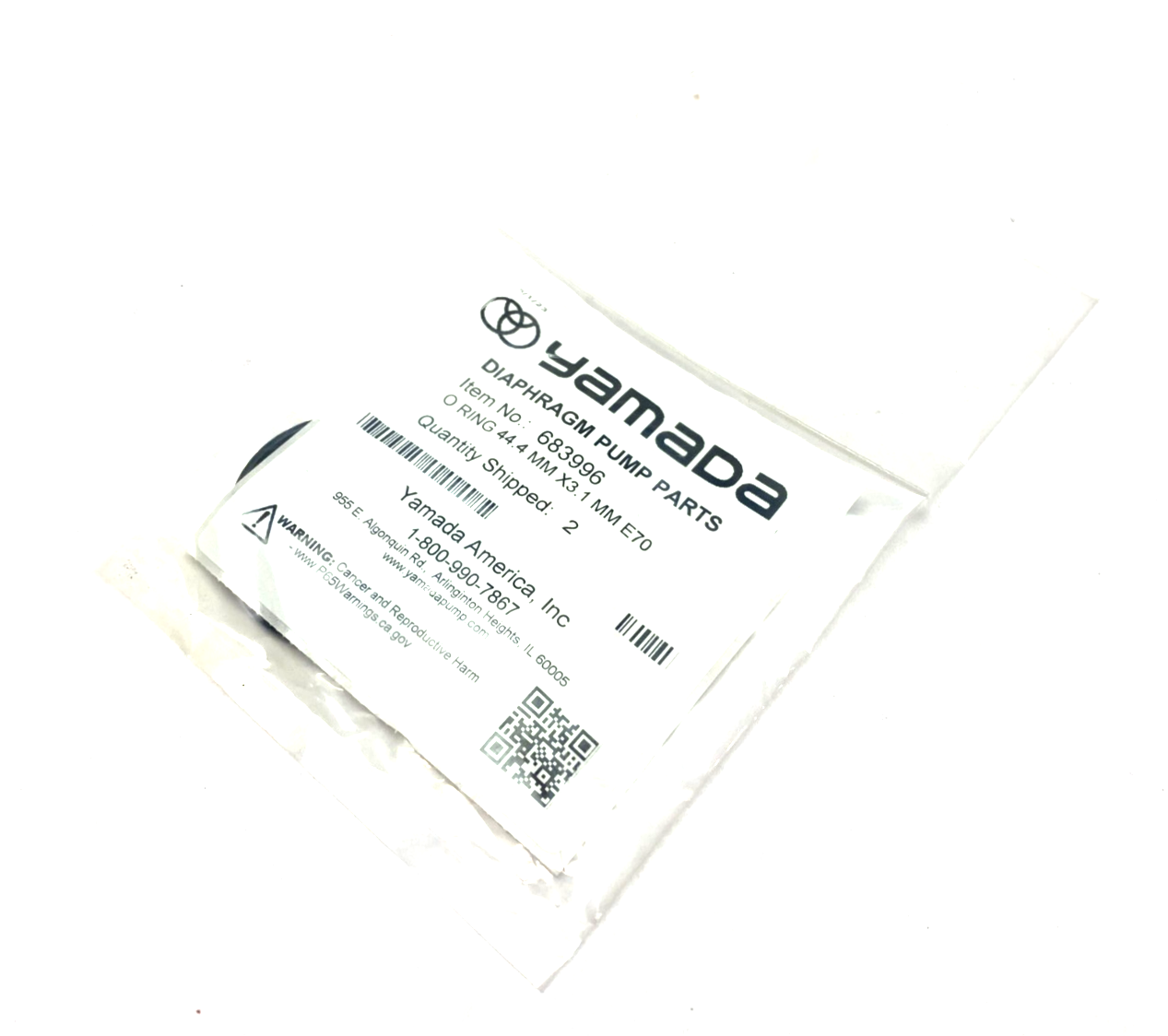 Yamada 683996 O-Ring Kit 44.4mm x 3.1mm E70 PKG OF 2 - Maverick Industrial Sales
