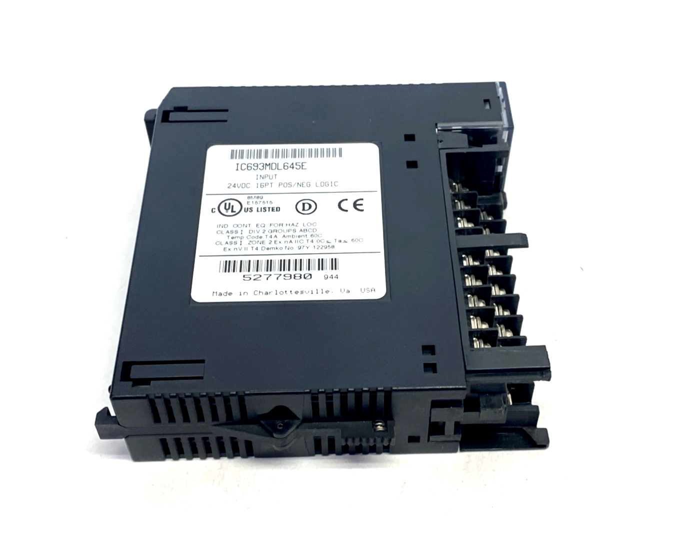 GE Fanuc IC693MDL645E Input Module 24VDC 16PT Pos/Neg Logic NO DOOR LOT OF 2 - Maverick Industrial Sales
