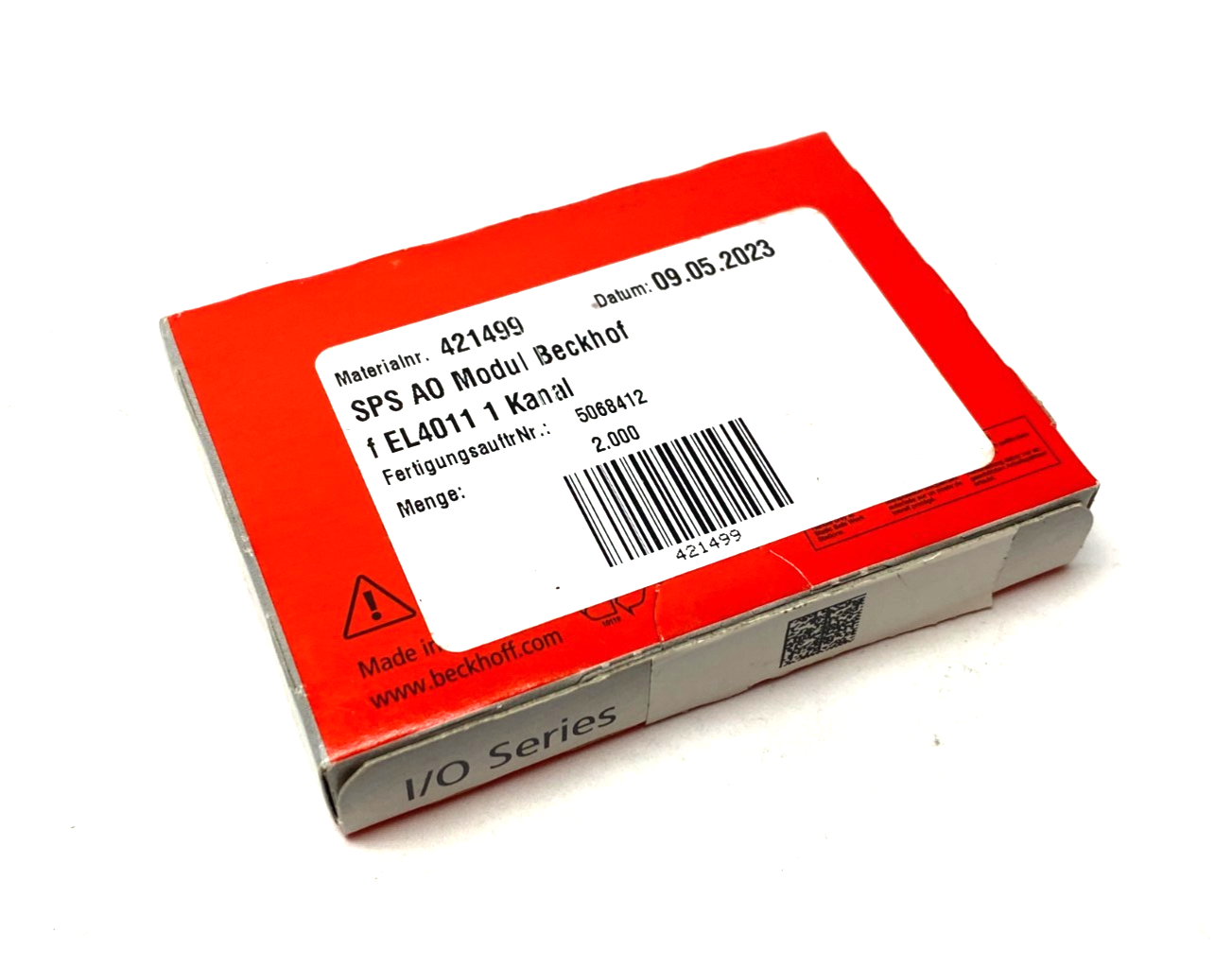 Beckhoff EL4011 EtherCAT 1-Channel Analog Output Terminal 12-Bit - Maverick Industrial Sales