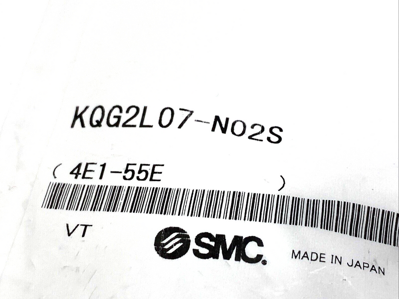 SMC KQG2L07-N02S Pneumatic Fitting, Male Elbow SS 1/4" Tube OD 1/4" NPT, SUS - Maverick Industrial Sales