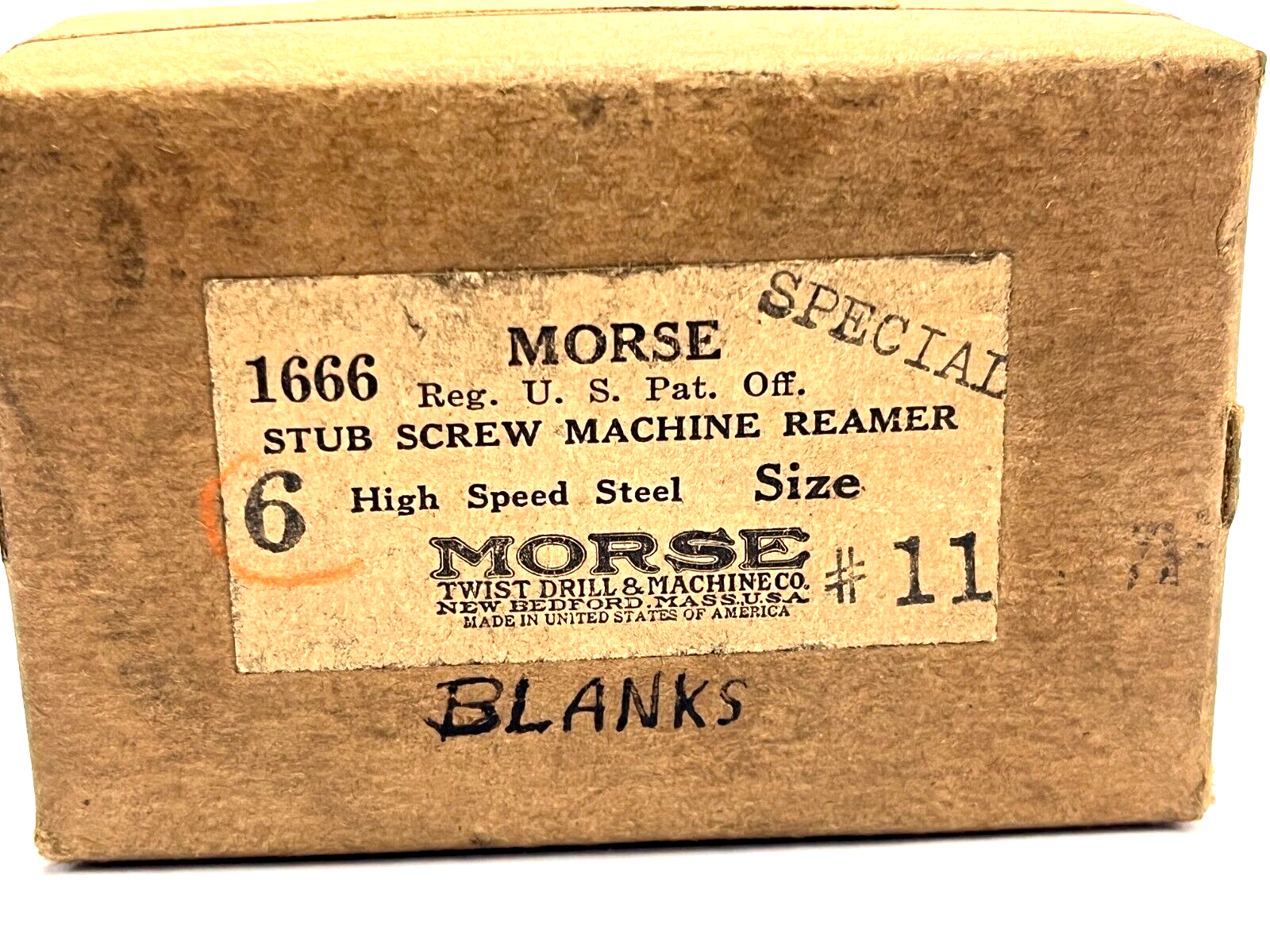 Morse 1666 Size 11 Stub Screw Machine Reamer High Speed - Maverick Industrial Sales