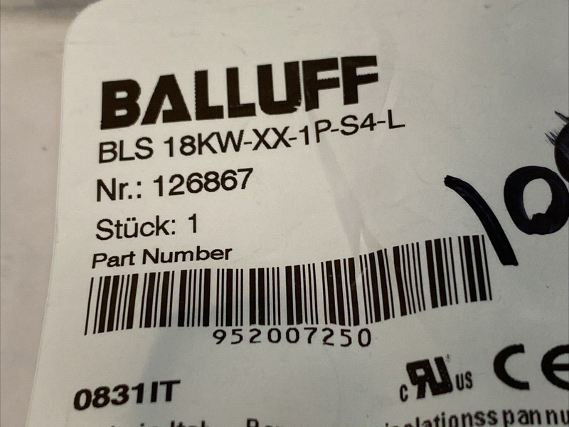 Balluff BLS 18KW-XX-1P-S4-L Photoelectric Sensor M18x1 BOS00EW - Maverick Industrial Sales