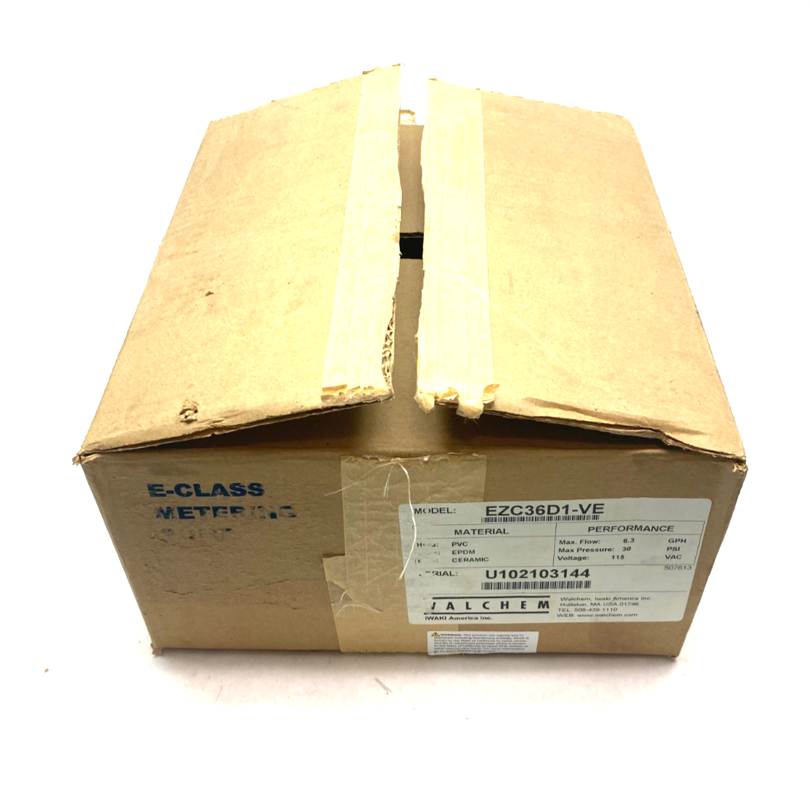 Walchem EZC36D1-VE EZ Series Electronic Metering Pump 6.3GPH 150psi Max - Maverick Industrial Sales
