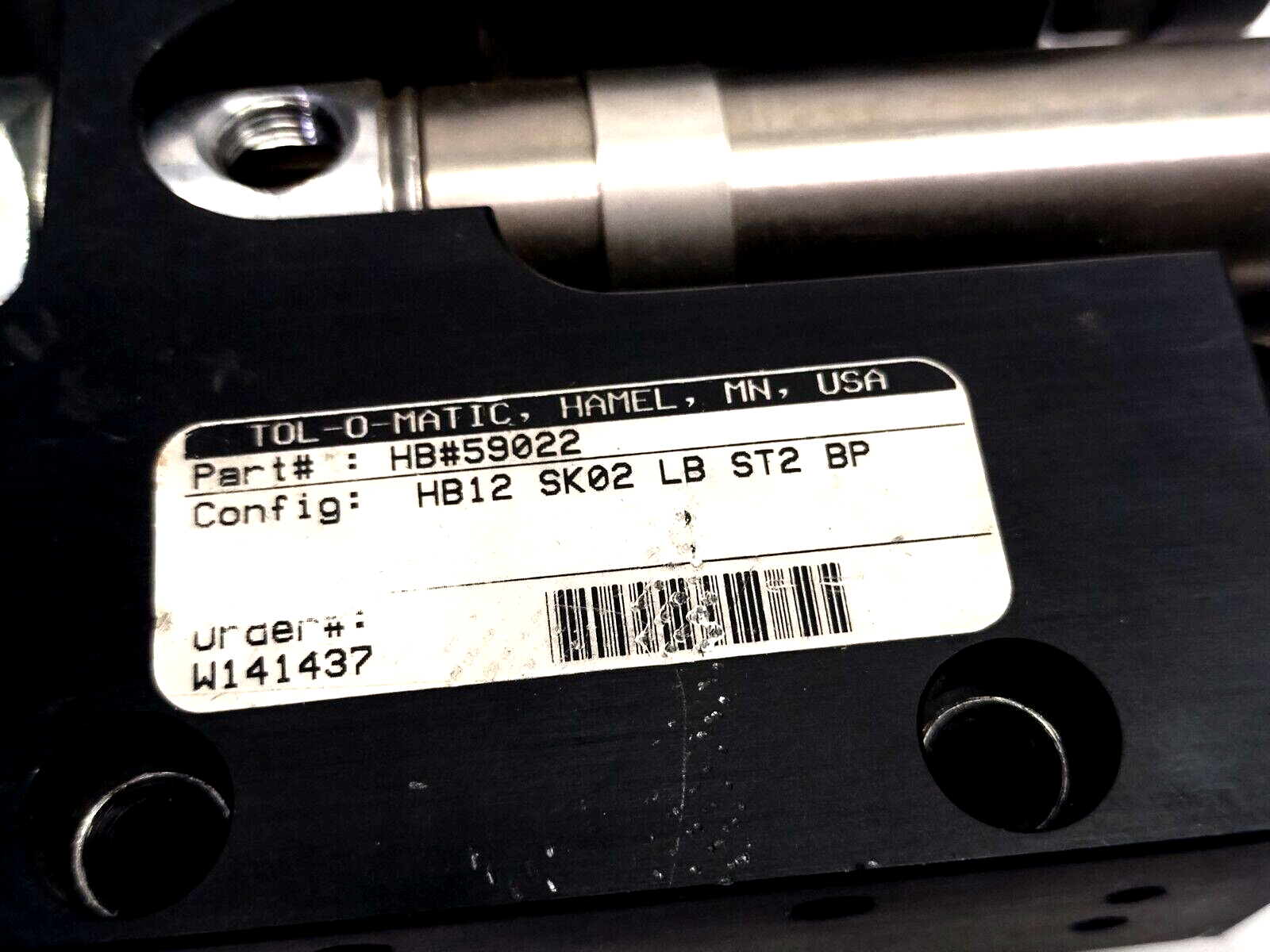 TOL-O-MATIC HB12 SK02 LB ST2 BP Pneumatic Linear Thruster/Actuator HB#59022 - Maverick Industrial Sales