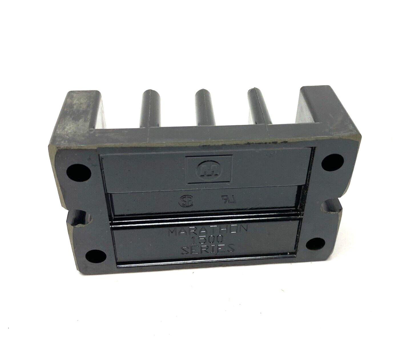 Marathon 1504 STD 75A Lugged Wire Terminal Strip 600V 30A 10-22 CU Solid - Maverick Industrial Sales