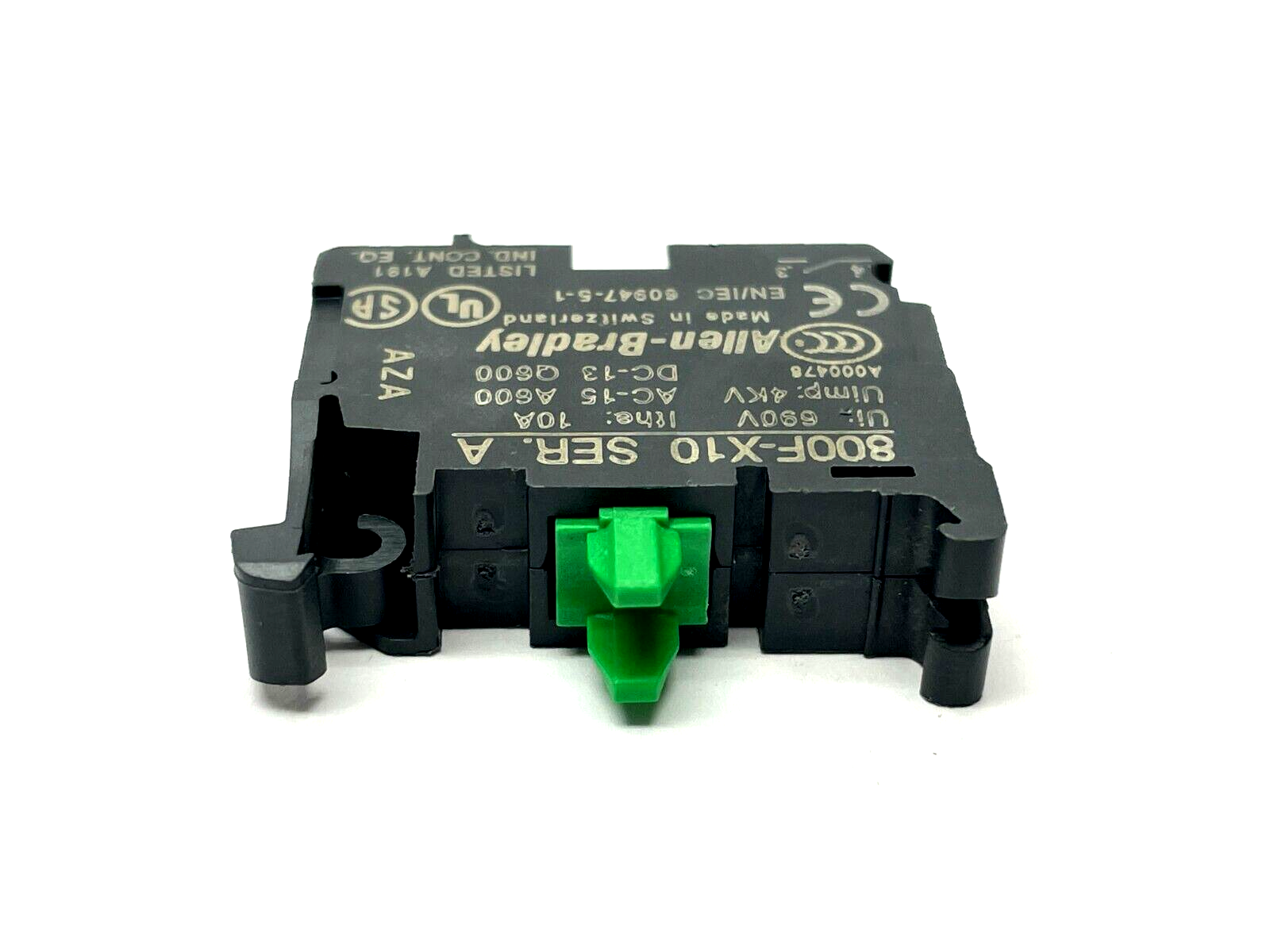 Allen Bradley 800F-X10 Ser. A Contact Block 600V 10A LOT OF 5 - Maverick Industrial Sales