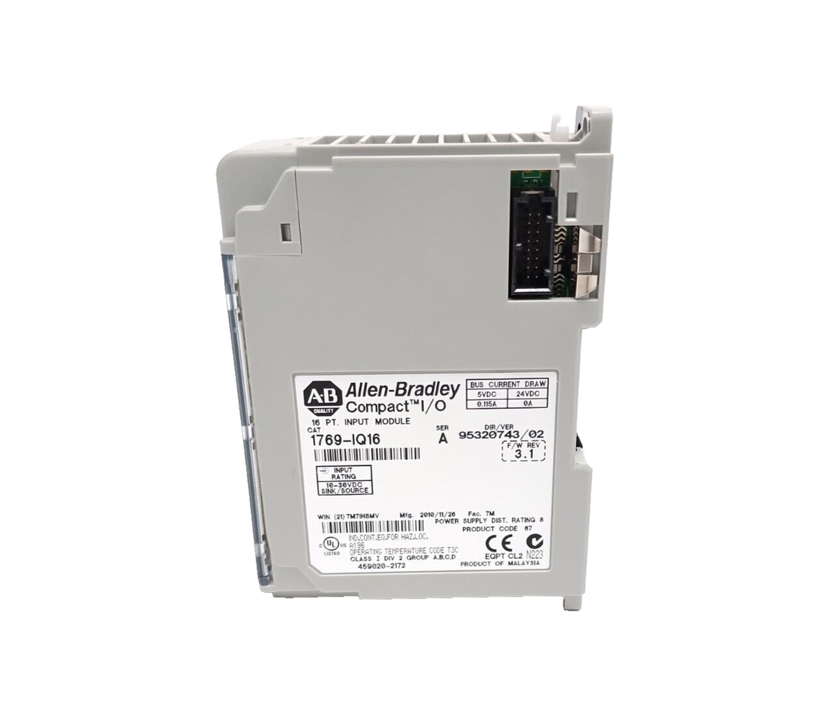 1769-IQ16 | Allen Bradley Ser. A CompactLogix 16 Pt Digital Input Module - Maverick Industrial Sales