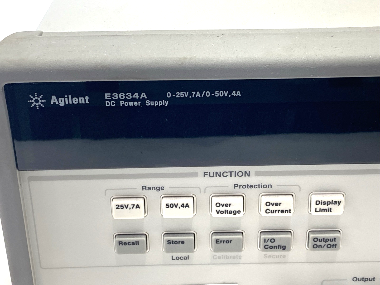 Agilent E3634A Keysight DC Power Supply, Selectable, 0-25VDC 0-7A, 0-50VDC 0-4A - Maverick Industrial Sales