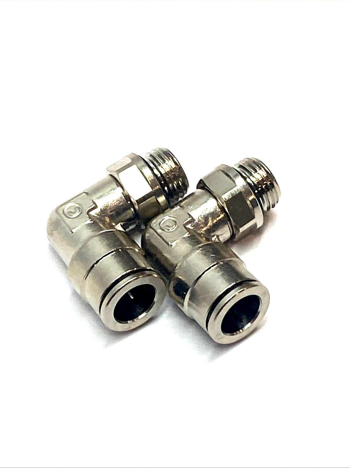 Atlas Copco 0702.0703 L-Push In Fitting LOT OF 2 - Maverick Industrial Sales