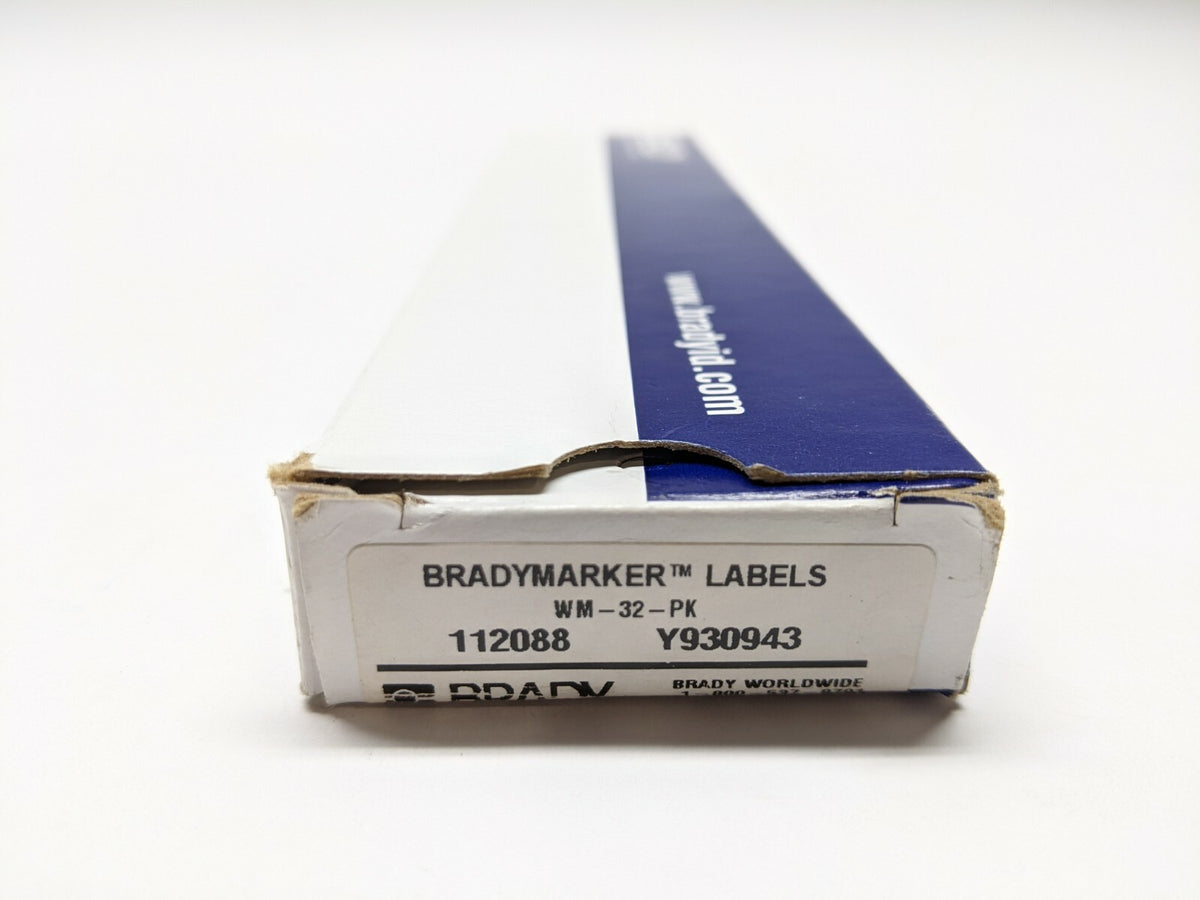 WM-32-PK | Brady Vinyl Cloth Wire Marker LOT OF 17 Sheets - New – Open box - Maverick Industrial Sales