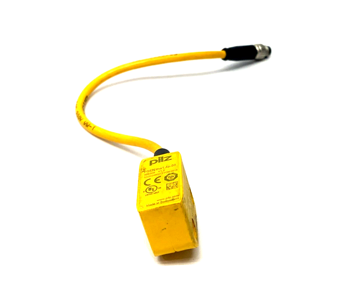 PSEN ma1.4p-50 | Pilz Magnetic Safety Switch 4-Pin Male M8 506308 SWITCH ONLY - Used - Maverick Industrial Sales
