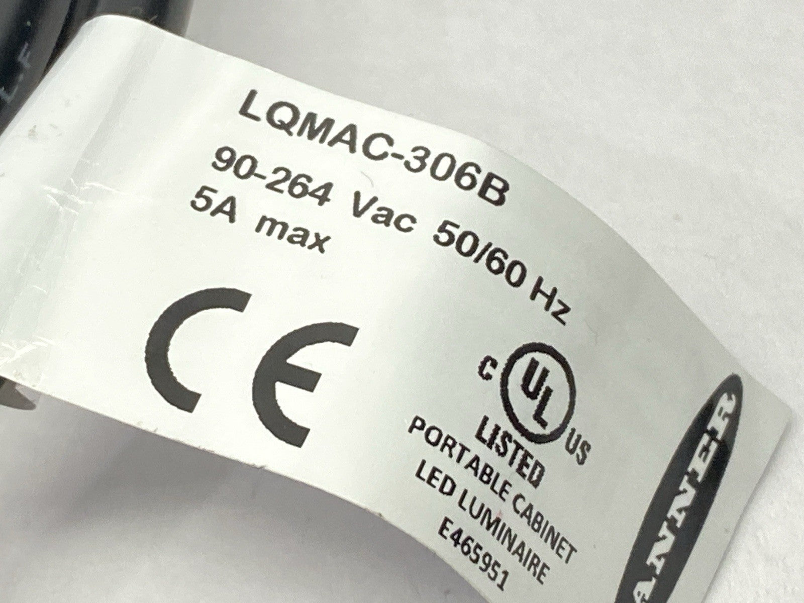 LQMAC-306B | Banner Double Ended Cordset Molex 3-Pin to AC Plug 85576 - New Other - Maverick Industrial Sales