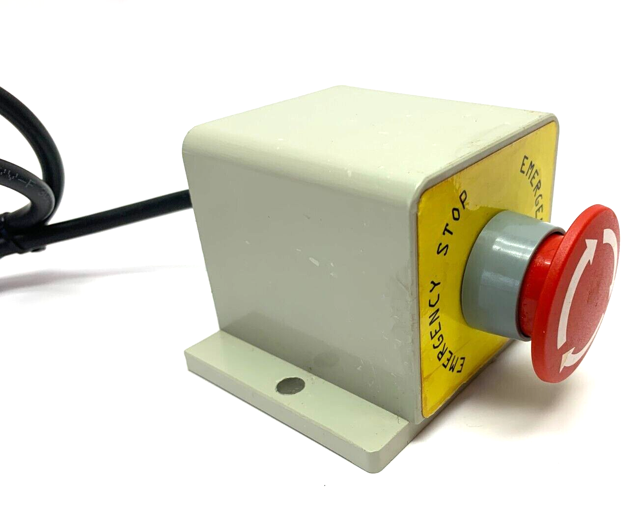 Emergency Stop Mushroom Head Push Button w/ Beige Enclosure - Maverick Industrial Sales
