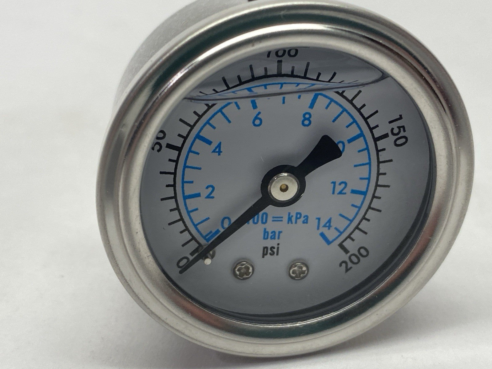 Marshall Instruments WS00200 Pressure Gauge WS White PSI/kPa/Bar Dial 1.5" - New – Open Box - Maverick Industrial Sales