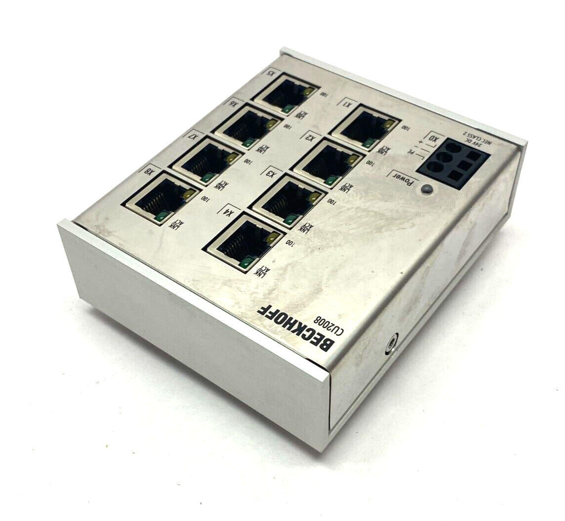 CU2008-0000 | Beckhoff Ethernet Switch 8-Port 10/100Mbits/s 24VDC - Used - Maverick Industrial Sales