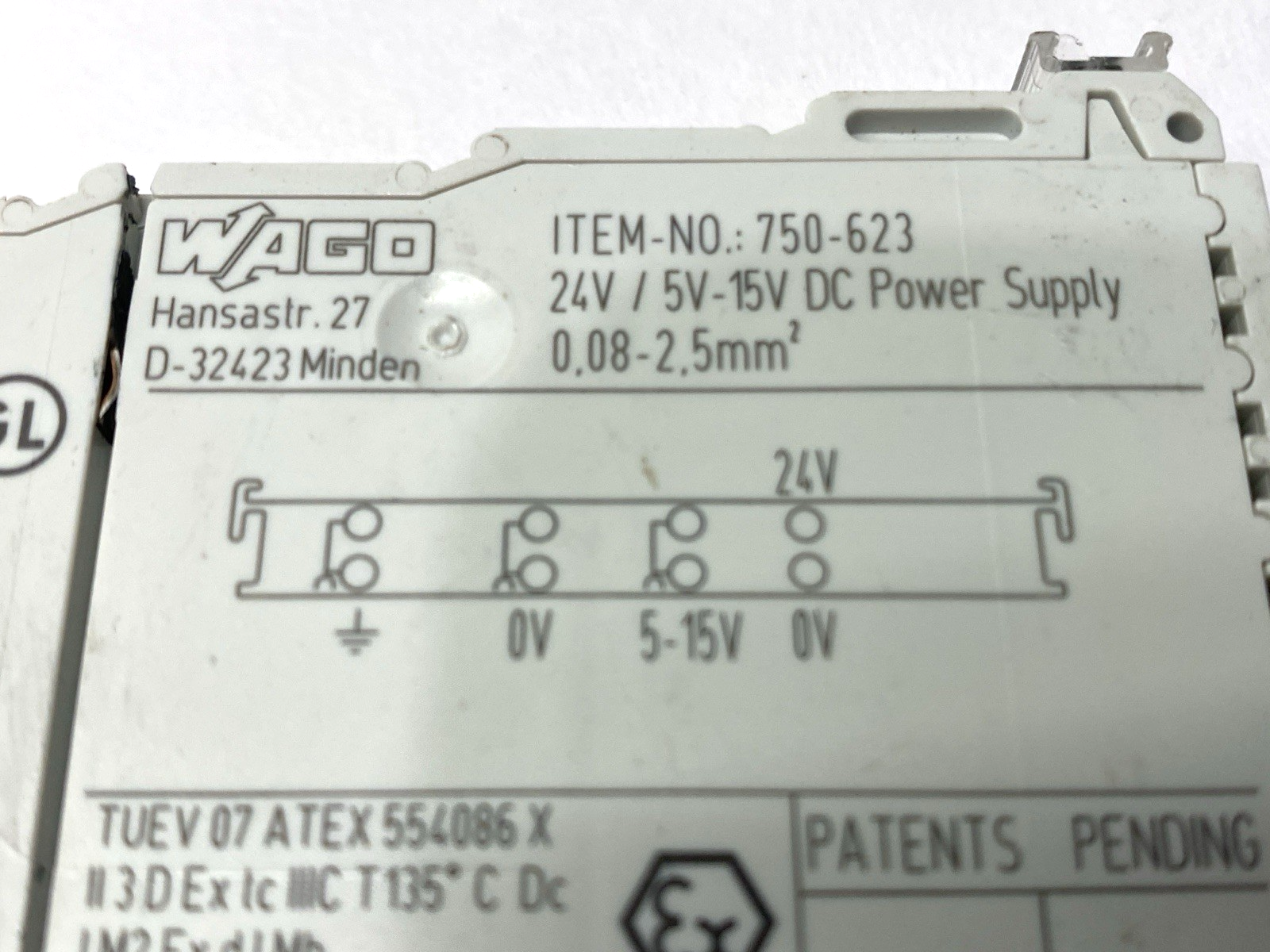750-623 | Wago Power Supply 24V/5V-15VDC - For parts or not working - Maverick Industrial Sales