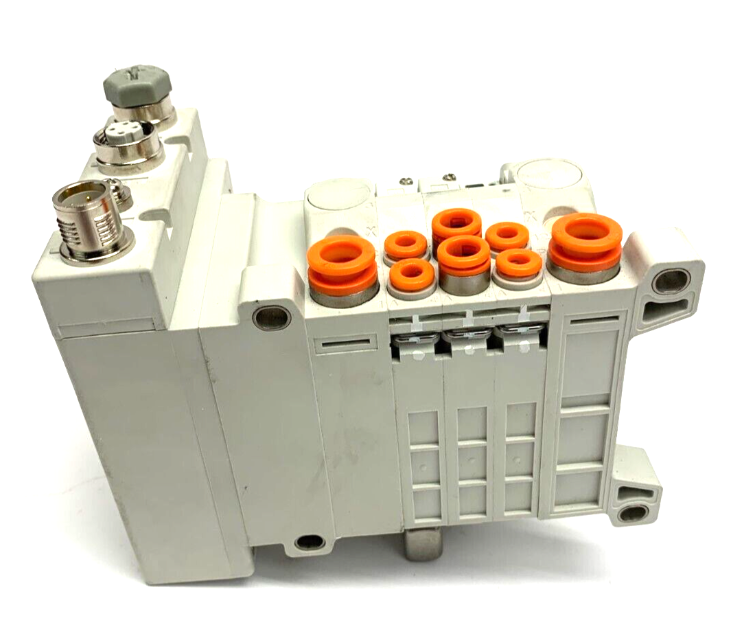 SMC V5QC11-03N3FD2-S Base Manifold w/ EX260-SEC1 EtherCAT Class 2 Output - Maverick Industrial Sales