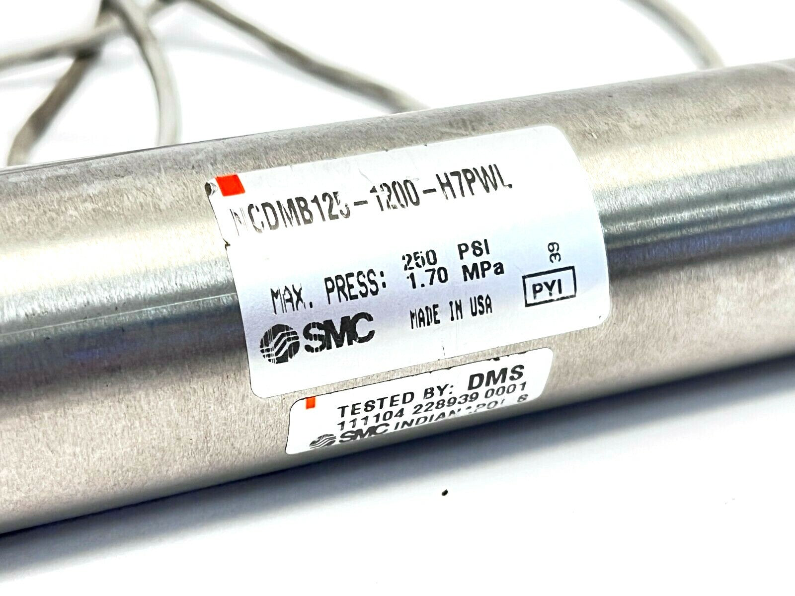 NCDMB125-1200-H7PWL | SMC Double Acting Pneumatic Cylinder 1 1/4" Bore 12" Stroke - Used - Maverick Industrial Sales