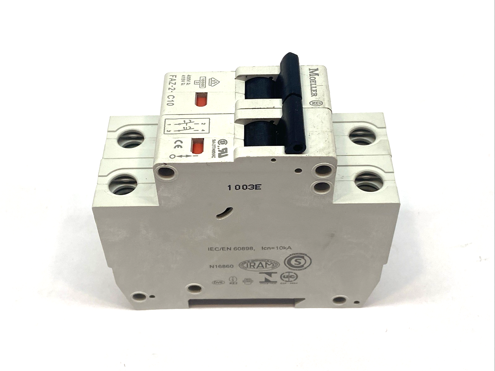 Moeller FAZ-2-C10 Circuit Breaker 2-Pole 10A 415V - Maverick Industrial Sales