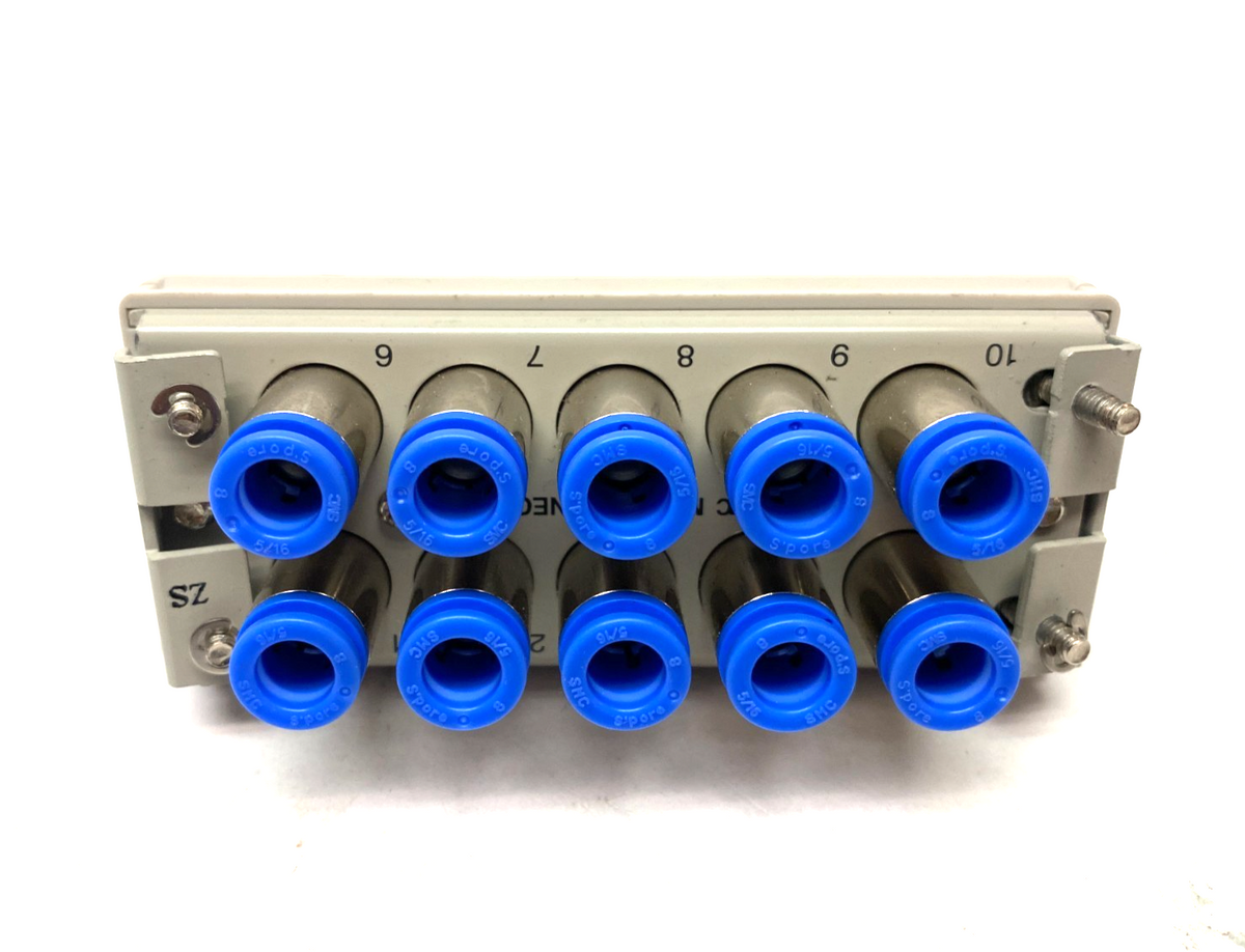 SMC KDM10-08 Multiconnector Pneumatic Manifold 10-Port 8mm - Maverick Industrial Sales