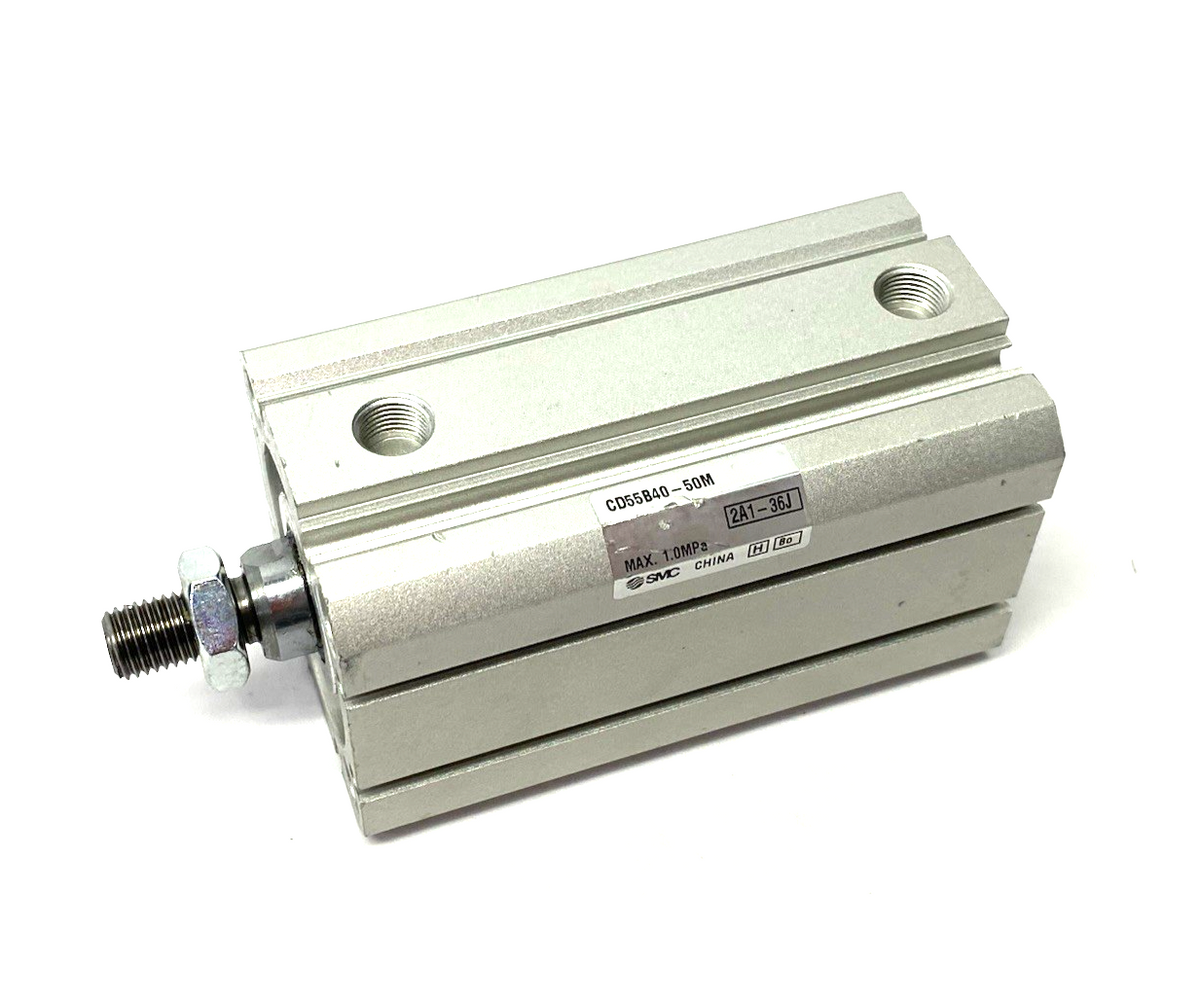 SMC CD55B40-50M Compact Pneumatic Cylinder, ISO, SW Capable, Double-Acting - Maverick Industrial Sales