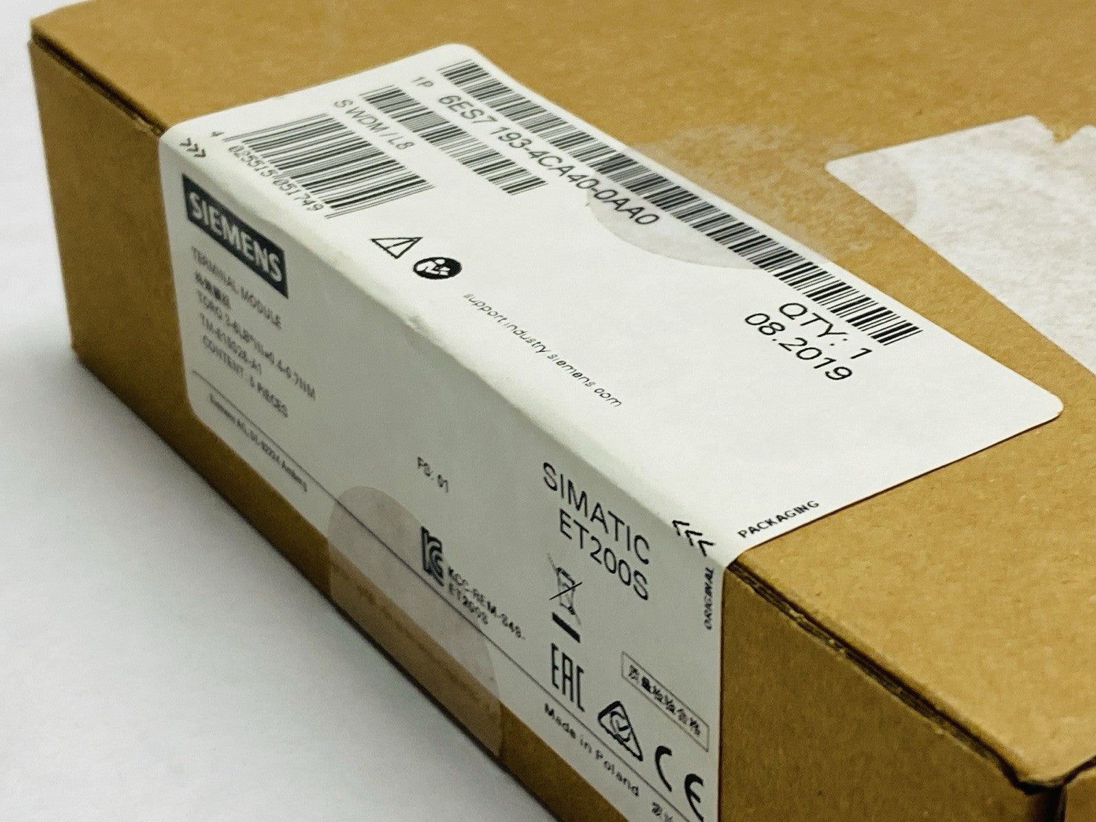 Siemens 6ES7 193-4CA40-0AA0 SIMATIC ET200S Terminal Modules BOX OF 5 - Maverick Industrial Sales