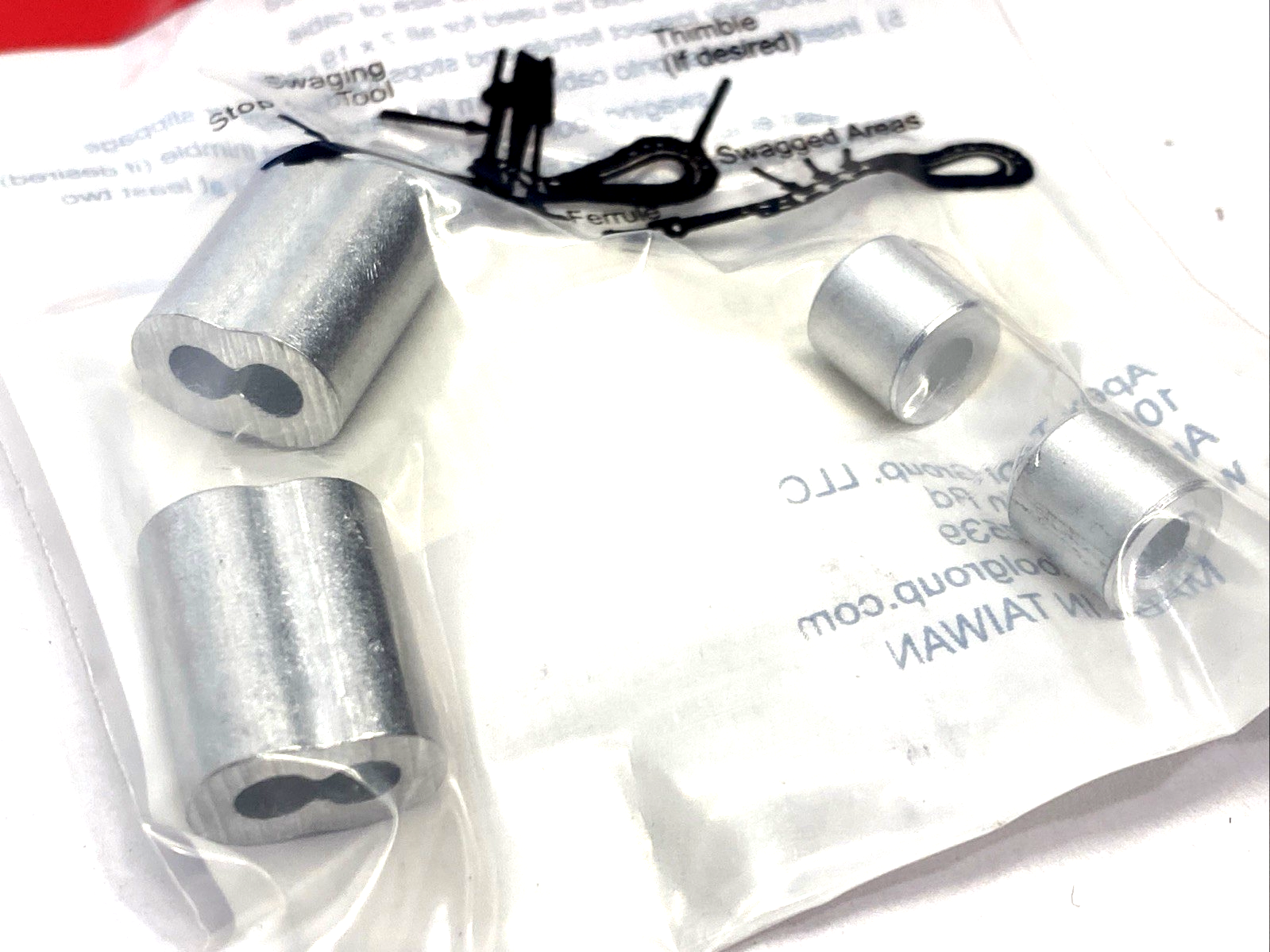 Campbell B7675424 1/8" Cable Ferrules 2 pcs Set 14894588, LOT OF 10-PACKS - Maverick Industrial Sales