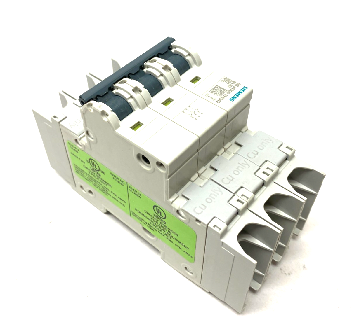 Siemens 5SJ4306-7HG42 Miniature Circuit Breaker 3-Pole 6A Type NSJ - Maverick Industrial Sales