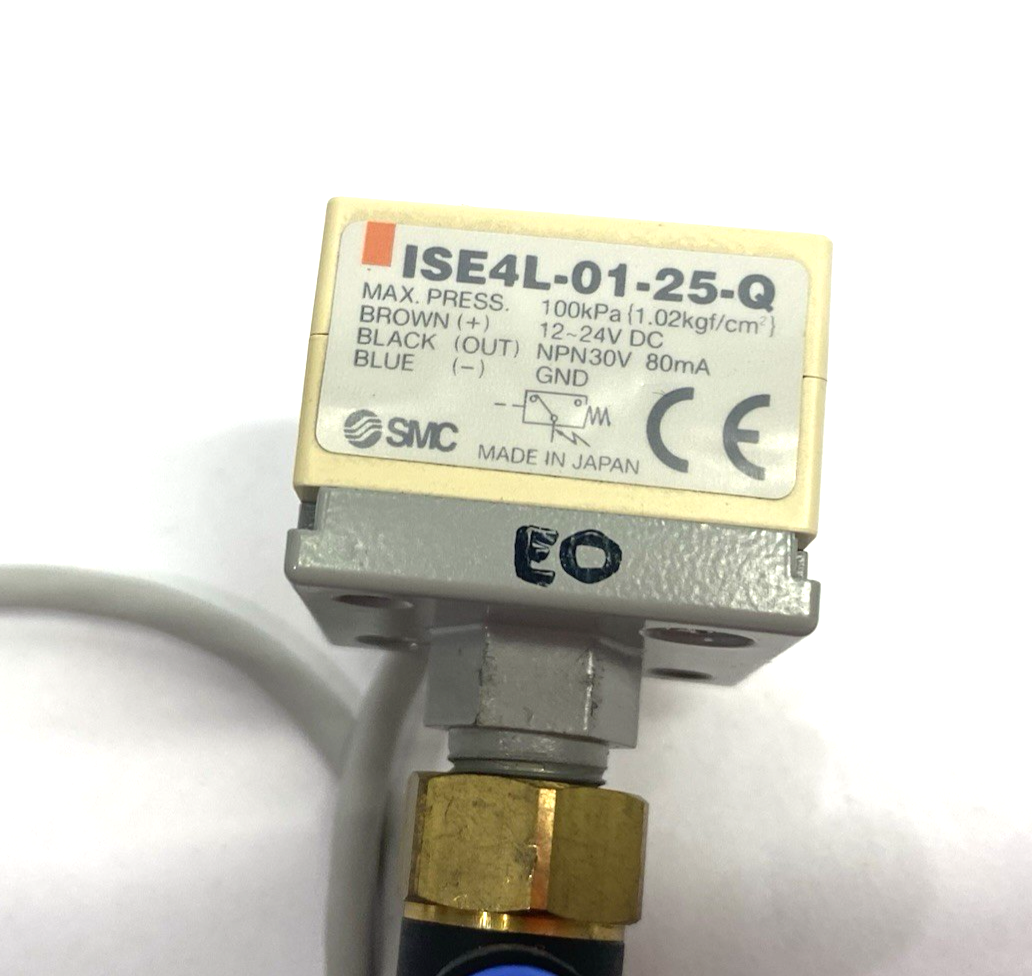 SMC ISE4L-01-25-Q Digital Pressure Switch NPN 30V Output - Maverick Industrial Sales
