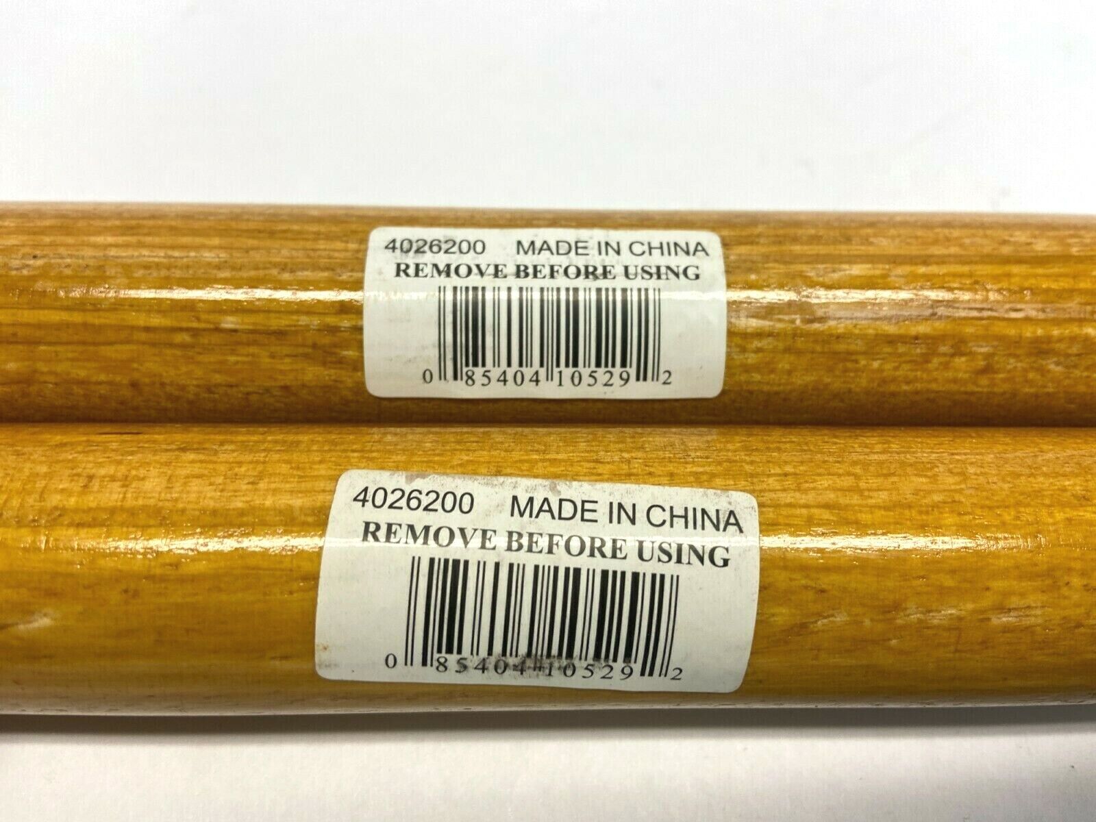 Carlisle 4026200 Flo-Pac Tapered Wood Handle 60" Long x 1-1/8" Diameter LOT OF 2 - Maverick Industrial Sales