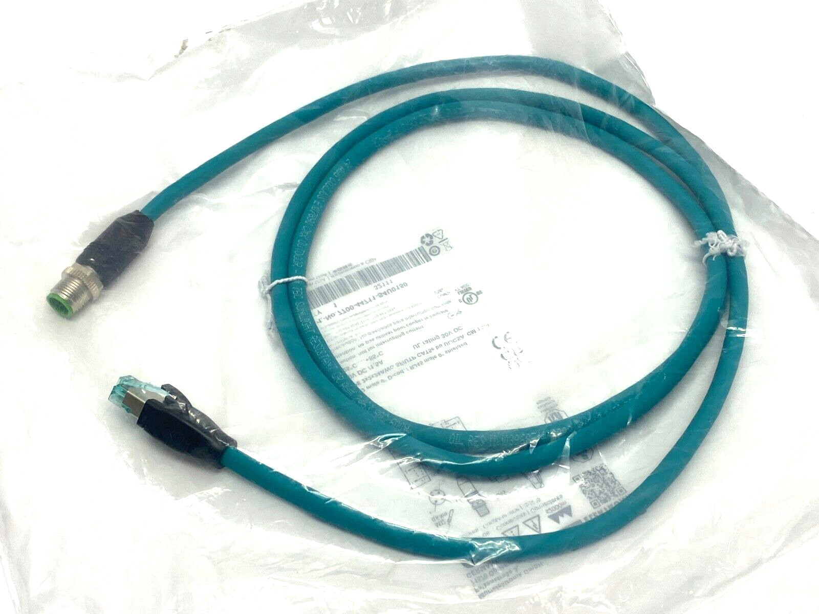 Murr Elektronik 7700-44711-S4U0150 Ethernet Cordset RJ45 To M12 Connection - Maverick Industrial Sales