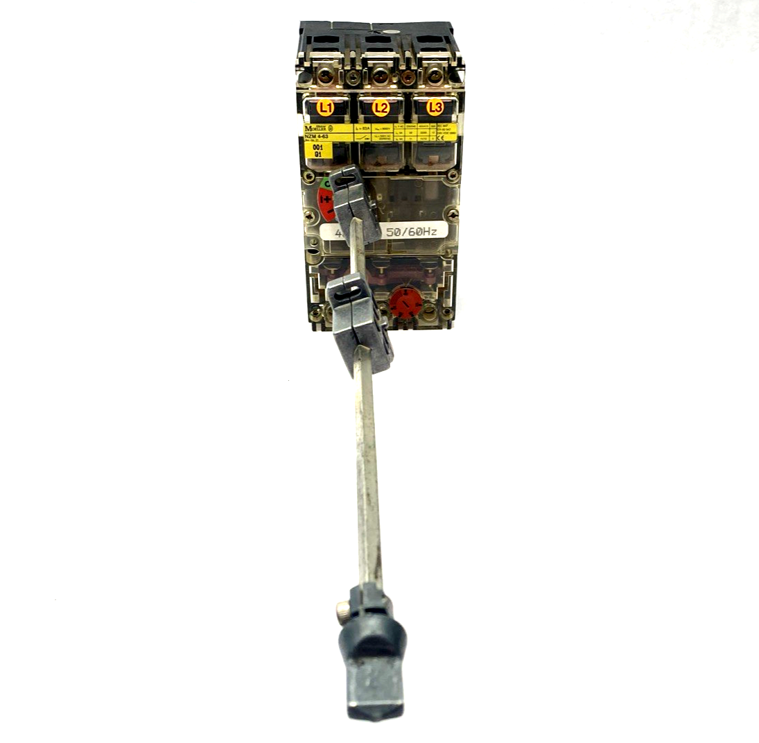 Moeller NZM 4-63 Circuit Breaker Trip Switch 63A 480V - Maverick Industrial Sales