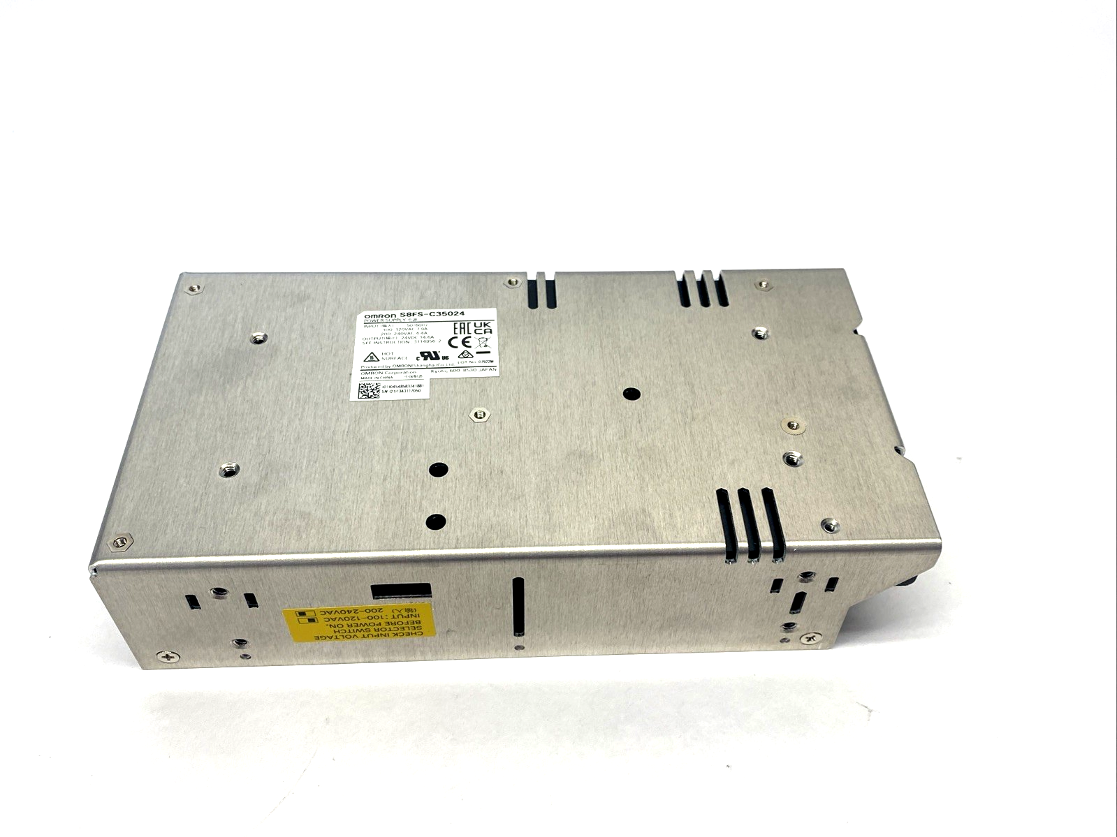 Omron S8FS-C35024 Power Supply 350W 100-240VAC IN 24VDC 14.6A Out - Maverick Industrial Sales