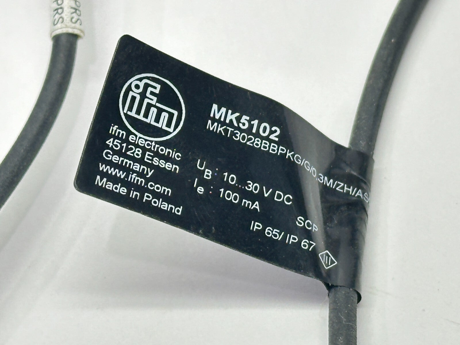 ifm MK5102 T-Slot Cylinder Sensor MKT3028BBPKG/G/0,3M/ZH/ASR - Maverick Industrial Sales