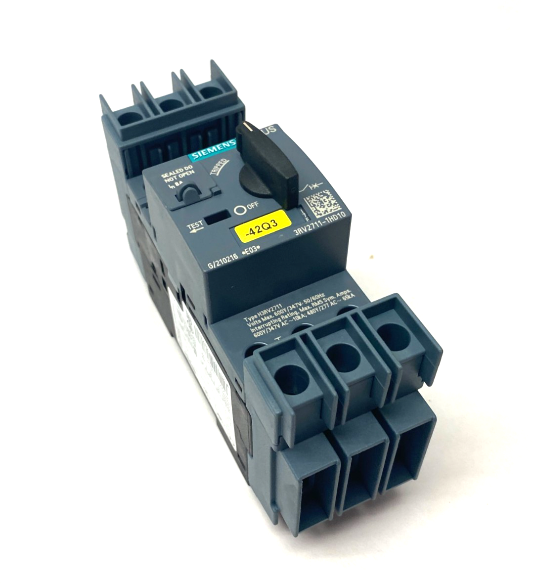 Siemens 3RV2711-1HD10 SIRIUS Motor Starter Circuit Protector Frame Size S00 - Maverick Industrial Sales