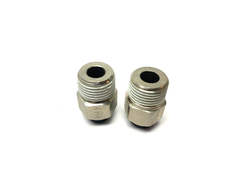 Parker F3PB12-1/2 Prestolok Straight Male Tube Fitting 12mm OD LOT OF 2 - Maverick Industrial Sales