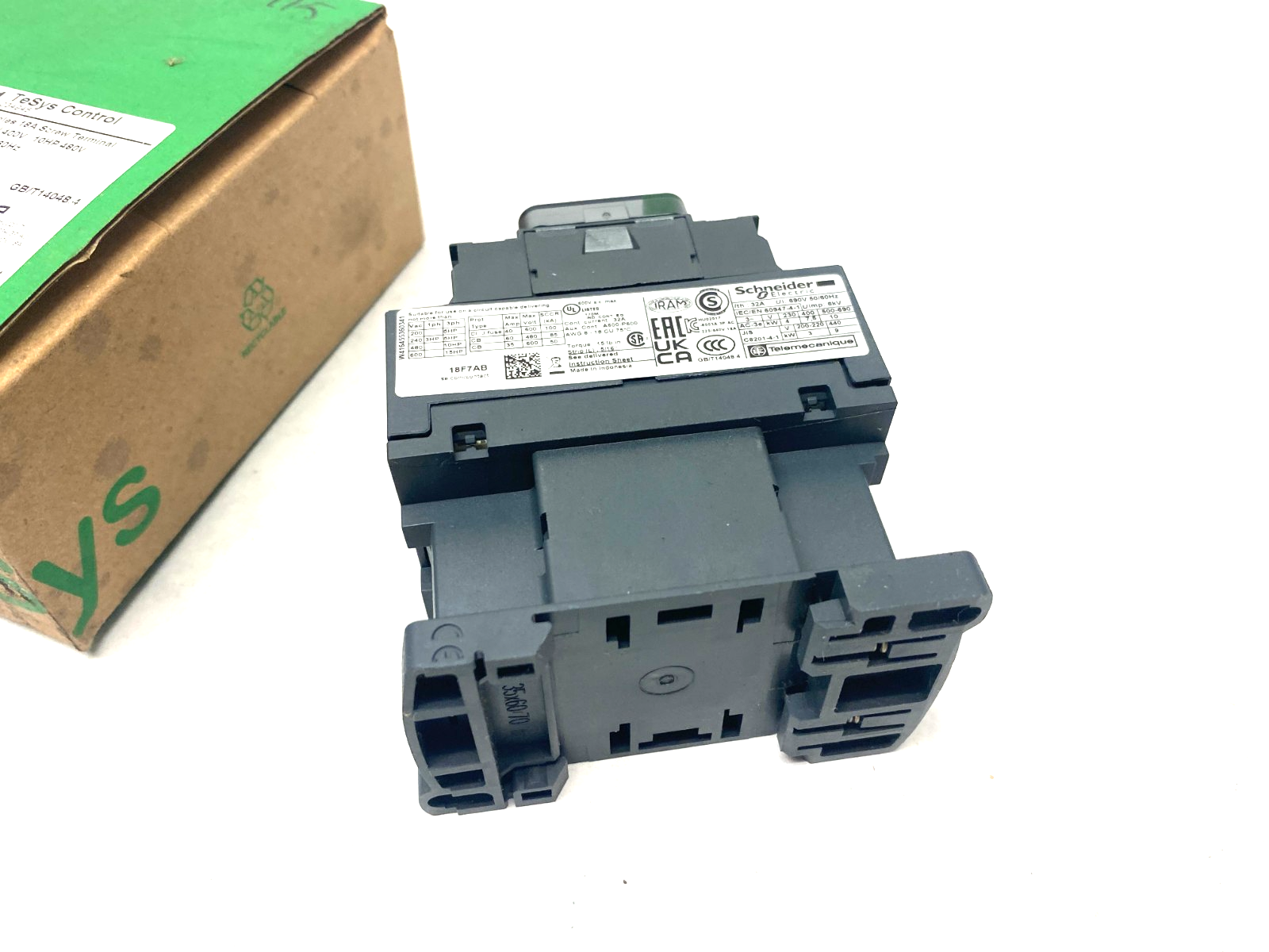Schneider Electric LC1D18F7 TeSys Deca Nonreversing IEC Contactor 3-Pole - Maverick Industrial Sales